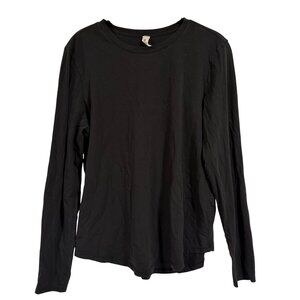 Lululemon Long‎ Sleeve Black Shirt Women's Size 8